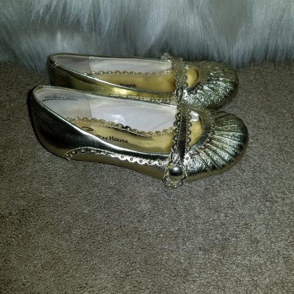 Play House Gold Foil Leather Shoes - Picture 2 of 4